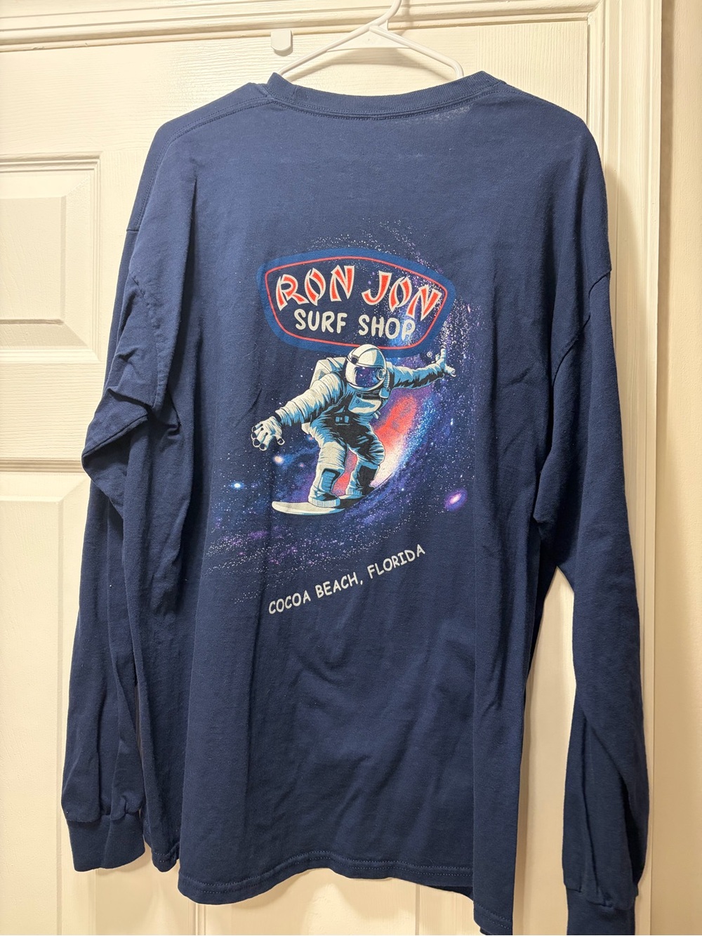 Ron Jon Surf Shop Men's Navy Long Sleeve Graphic Tee